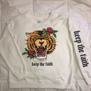 “KEEP THE FAITH” sweatshirt